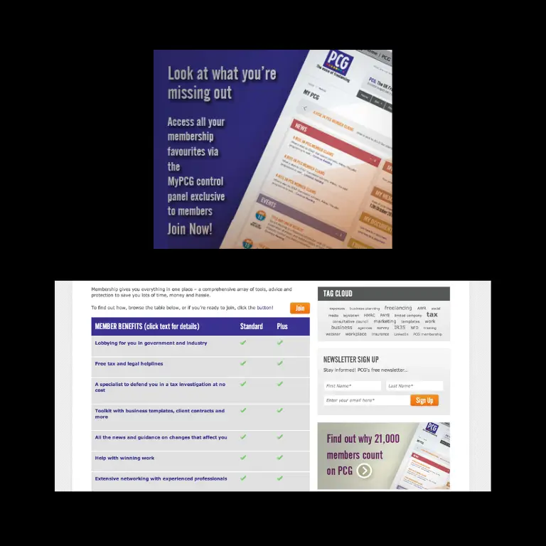 PCG website